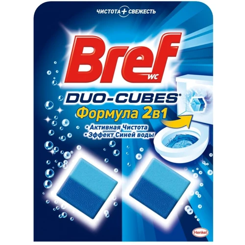 Чистящие кубики Bref Дуо-Куб для унитаза 100 г