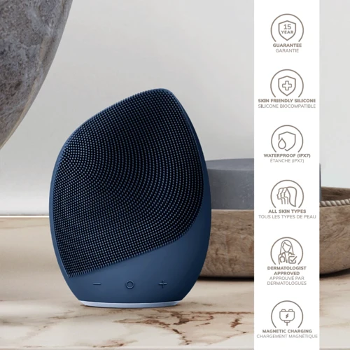 Електронна ультразвукова щітка для обличчя GESKE Sonic Facial Brush 5в1 midnight фото 3