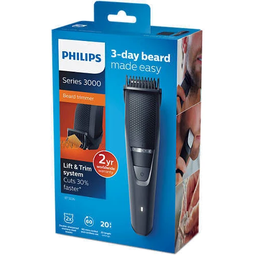 Машинка для стрижки (триммер) Philips BT3226/14: Максимальная длина стрижки, мм 10