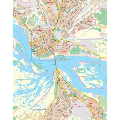 Кременчук м-б 1:17 000 План міста: Производитель Картографія
