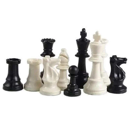 Шахматные фигуры ShachQueen Стаунтон, пластик, с утяжелителем, 97 мм (E211)