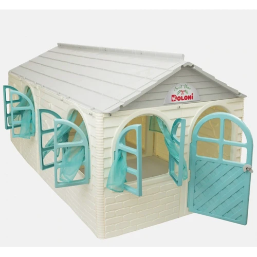 Игровой Домик со шторками DOLONI TOYS 02550/25: Материал пластик