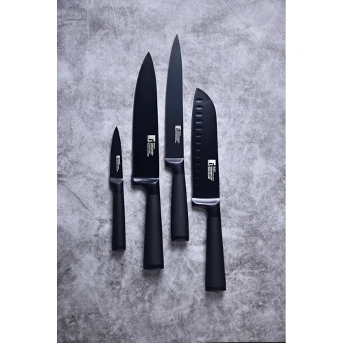 Нож Bergner Blackblade для нарезки 20 см (BG-8775): Лезвие Нержавеющая сталь