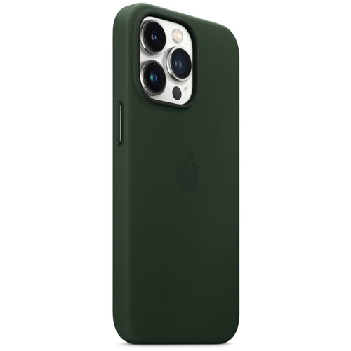 Чехол для iPhone Apple Leather Case with MagSafe Sequoia Green (MM1G3) for iPhone 13 Pro: Тип аксессуара чехол