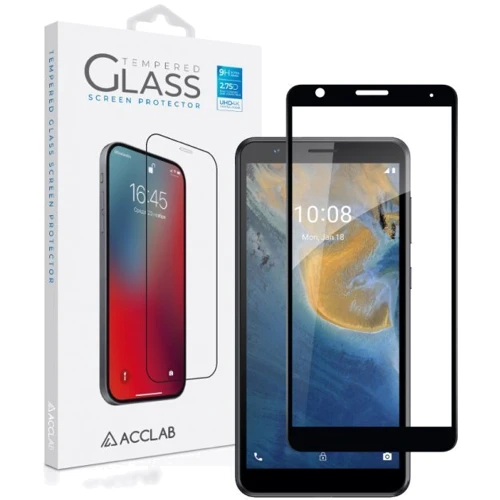 Аксессуар для смартфона ACCLAB Tempered Glass Full Glue Black for ZTE Blade A31 Plus фото 6