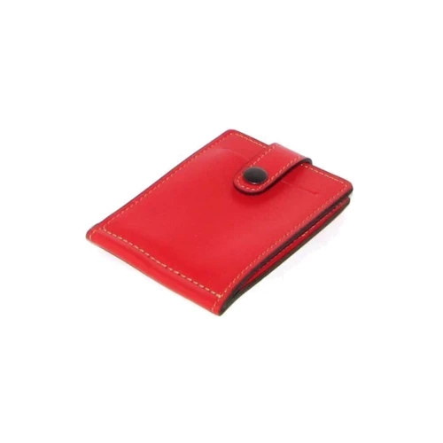 Женский зажим для денег DNK Leather красный (DNK Euro Clamp col.H): Материал Натуральная кожа