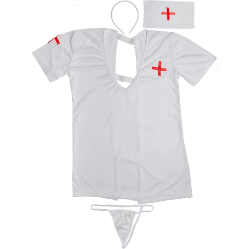 Игровой костюм Медсестра NDS 3021 White/Red M/L (13973)