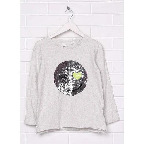 Лонгслив H&M 7Z6201917 98-104 см серый
