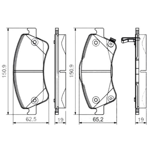 Тормозные колодки Bosch 0 986 495 106 фото 1