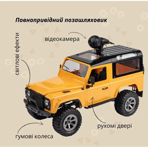 Машинка Otamanko 4x4 повнопривідний позашляховик з камерою (532.01.40): Масштаб моделі 1:16