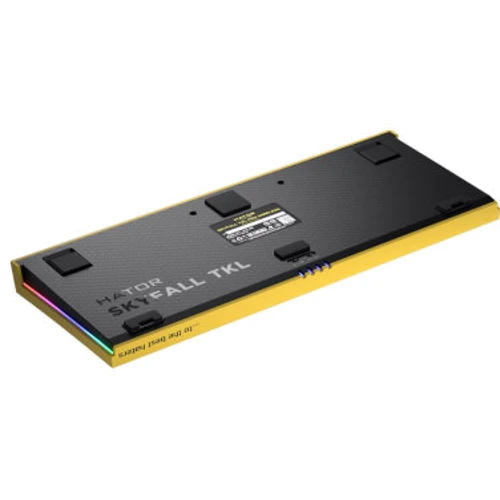 Клавиатура HATOR Skyfall TKL PRO Wireless Yellow (HTK-668): Количество клавиш 68