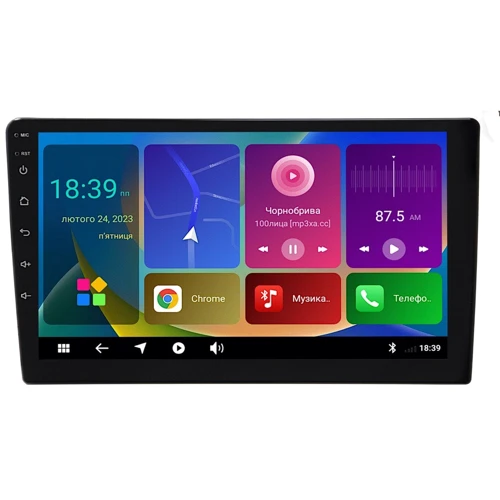 Мультимедийный центр Qline AMR-1046v2 Android 11 4/64 10' с круговым обзором
