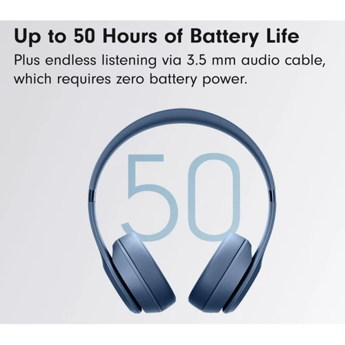 Наушники Beats by Dr. Dre Solo 4 Wireless Slate Blue (MUW43): Тип крепления оголовные