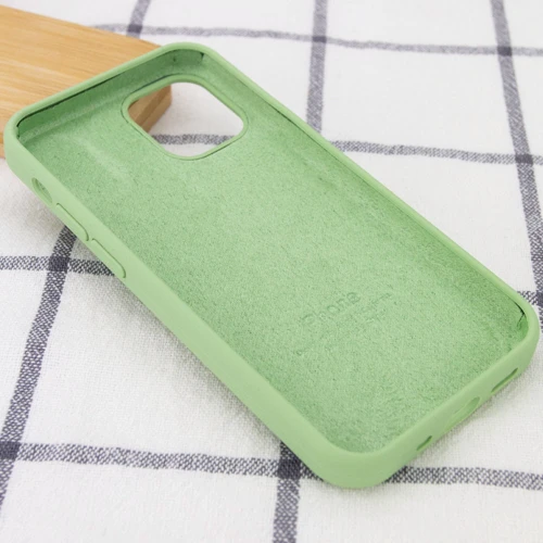 Чохол для iPhone Mobile Case Silicone Case Full Protective Mint для iPhone 14 Plus: Матеріали Силикон