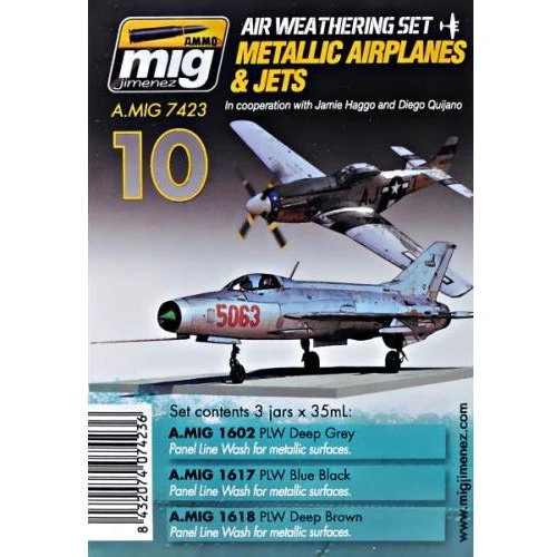 Набор загрязнения для авиации MIG (AMMO) : Металлические и реактивные самолеты A-MIG-7423