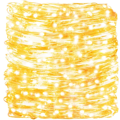 Гирлянда водопад (штора) на батарейках Springos 3 x 3 м 300 LED CL0183 Warm White фото 6