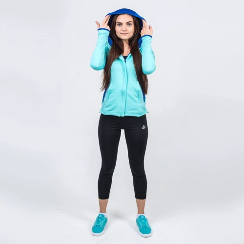 Спортивная толстовка Peak FW67022-BLU 42 голубая с капюшоном на молнии: Страна производитель Китай