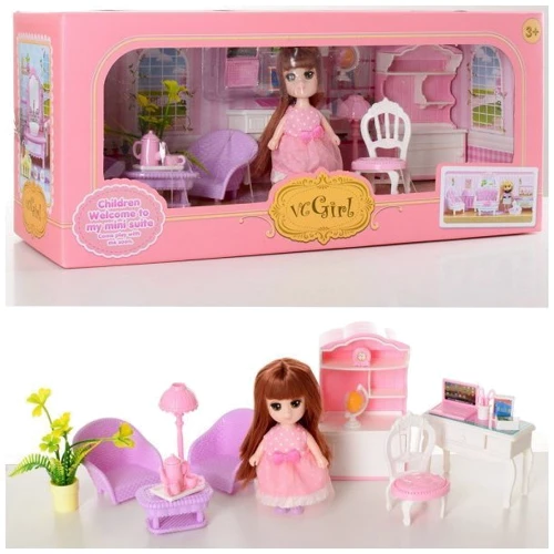 Ігровий набір маленька лялька з набором меблів A-Toys (VC009G)