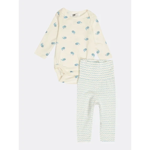 Комплект (боді, брюки) H & M б3693453 62 см білий