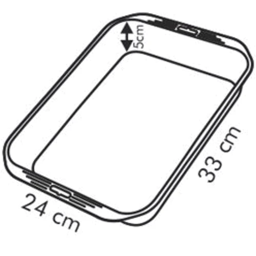 Форма для выпечки Tescoma Saphir глубокая 33х24 см (624606): Крышка Нет