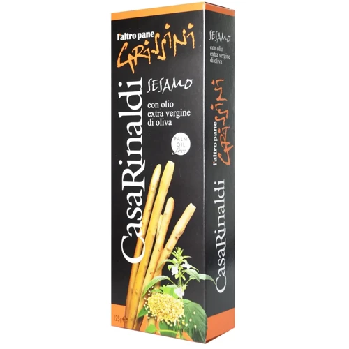 Гриссіні Casa Rinaldi традиційні з кунжутом 125 г (8006165405799): undefined undefined