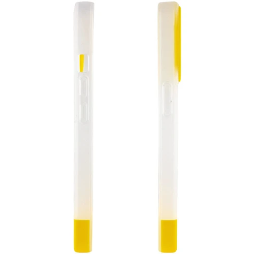 Чехол для iPhone Mobile Case TPU+PC Bichromatic Matte / Yellow for iPhone 13 Pro: Тип чехла накладка на заднюю часть