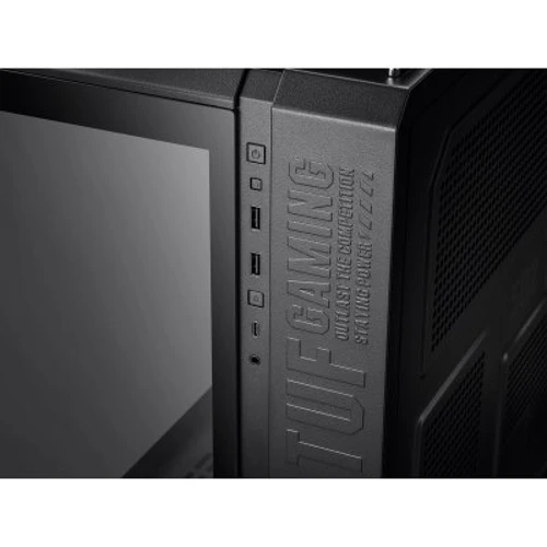 Корпус ASUS TUF Gaming GT502 (90DC0090-B09000): Матеріал передній панелі загартоване скло і сталь