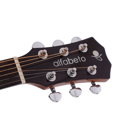 Акустическая гитара Alfabeto SOLID WMS41 (Natural) + чехол: Тип крепления грифа Вклеенный