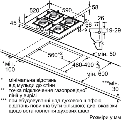 Варочная поверхность газовая Siemens EN6B6PO90R фото 5