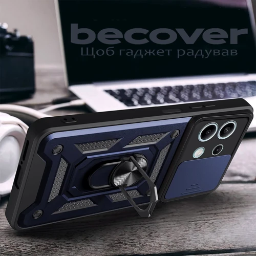 Чехол для телефонов BeCover Military Blue for Xiaomi Redmi Note 13 5G (711031): Материал TPU (термополиуретан) и пластик