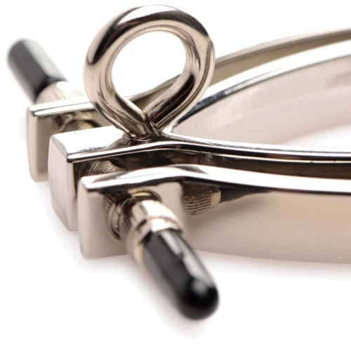 Зажим для половых губ с поводком Master Series Pussy Tugger Adjustable Vagina Clamp with Chain