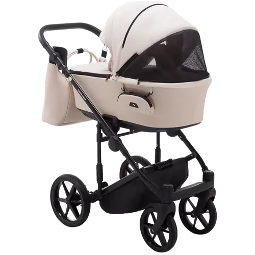 Коляска 2 в 1 Adamex Porto Light Экокожа SA-8 бежевая (625758): Материал колес EVA