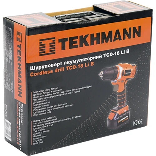 Шуруповерт акумуляторний Tekhmann TCD-18 Li B: Тип инструмента шуруповерт