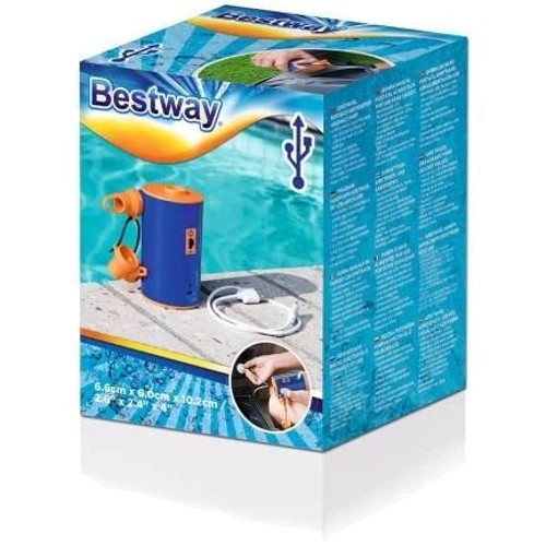 Насос Портативний електронасос з акумулятором і USB Bestway (62101): Тип насос електронний