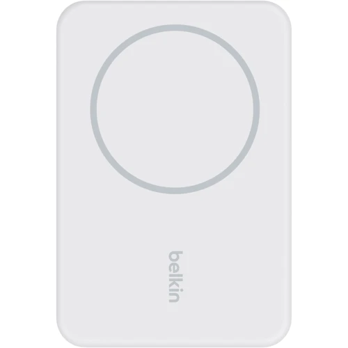 Зовнішній акумулятор Belkin Power Bank 5000mAh MagSafe 7.5W White (BPD004BTWT)