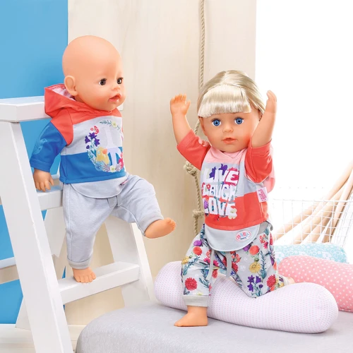Набір одягу для ляльки Baby Born - спортивний костюм (синій): Серія Baby Born