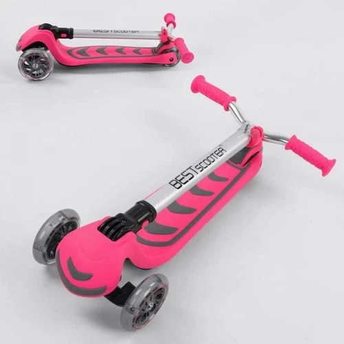Самокат трехколесный Best Scooter розовый (Y-00211): Тип тормоза ножной