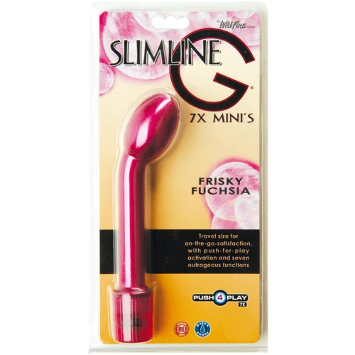 Вибратор Wildfire Slimline G 7X Minis, 17x3.5 см, фуксия