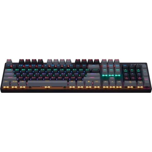 Клавиатура HATOR Starfall Rainbow Origin Red (HTK-608-BBG): Подключение проводное