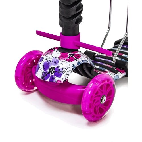 Самокат Scooter "Божья коровка" 5in1. Poppies (многофункциональный, с бортиком) - 1673138509: Тип колес литые