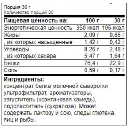 Протеїн Quamtrax Whey Protein 900 g / 30 servings / шоколад: Вид Сывороточные