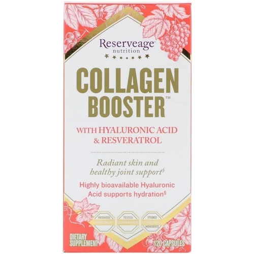 ReserveAge Nutrition Collagen Booster with Hyaluronic Acid and Resveratrol Коллаген с гиалуроновой кислотой и ресвератолом 120 капсул: Тип Коллаген