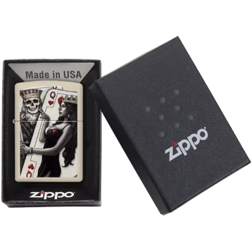 Запальничка Zippo Skull King Queen Beauty 49942 фото 2