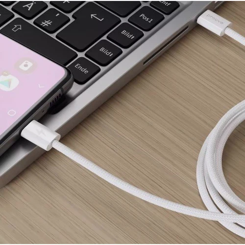 Кабель Proove Cable USB-C to USB-C Energy Stream 60W 1m White (CCES60002202): Тип USB-C - USB-C
