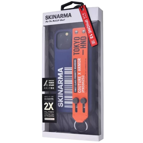 Чехол для iPhone SkinArma Bando TPU+PC Case Blue for iPhone 12/iPhone 12 Pro: Цвет синий
