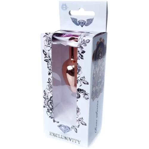 Анальная пробка с кристаллом BOSS of TOYS Boss Series - Jewellery Red Gold PLUG Rose S, BS6400108