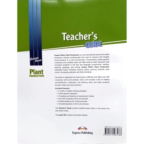 Career Paths: Plant Production: Teacher's Guide: Виробник Express Publishing