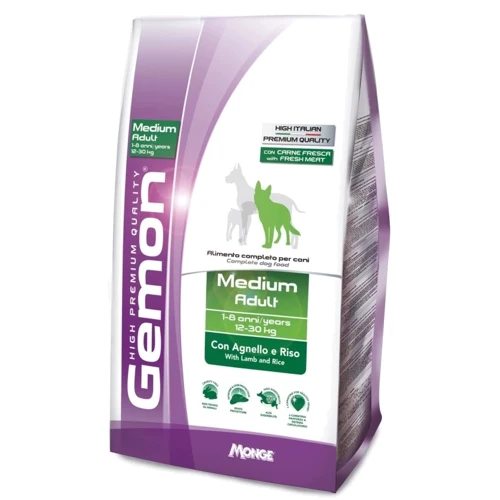 Сухой корм для собак Gemon Dog Medium Adult ягненок с рисом 15 кг (70386159)