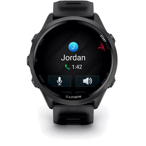 Смарт-часы Garmin Forerunner 570 47mm Slate Grey Aluminium with Translucent Black/Black Band (010-02971-00): Фитнес-функции Пульсометр, Подсчет калорий, Альтиметр, Шагомер, Секундомер, GPS-модуль, Пульсоксиметр