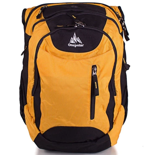 Чоловік рюкзак Onepolar жовтий (W1359-yellow): Матеріал поліестер